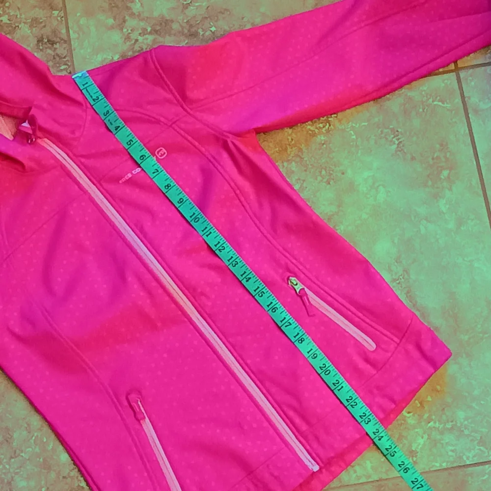 Girl's Free Country Bright Pink Polka Dot Softshell Hooded Jacket Size XL 10/12 - Picture 12 of 14